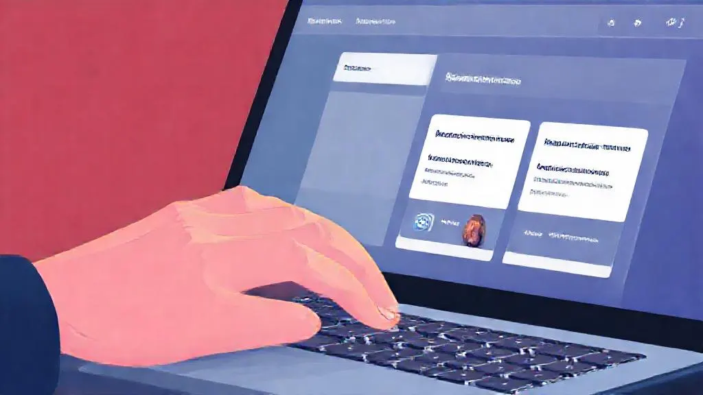 Hands typing a learning goal into Upskili, with government-relevant AI modules appearing on screen.