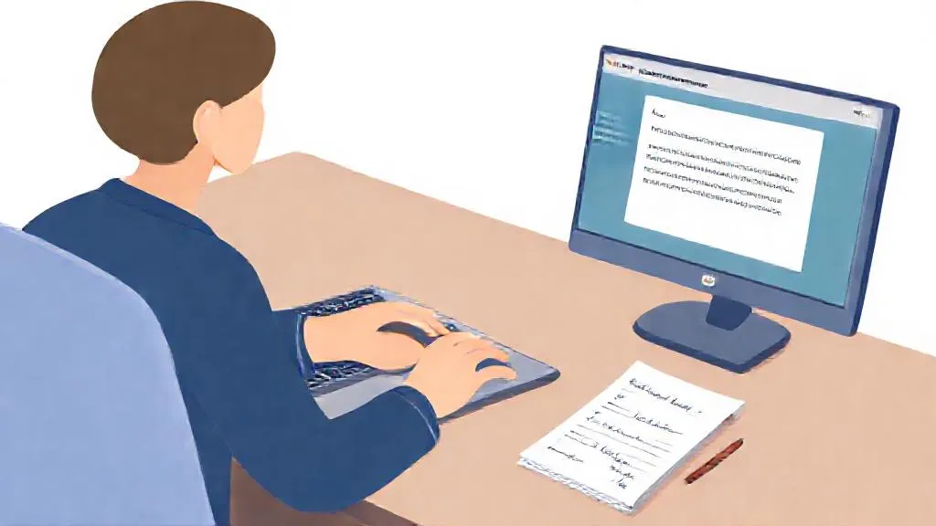 Nonprofit professional using AI to draft a donor email at their desk