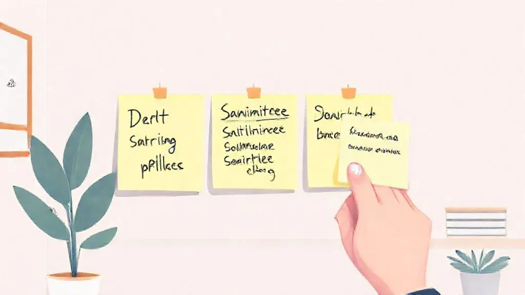 Nonprofit tasks on sticky notes with a reminder to review AI output