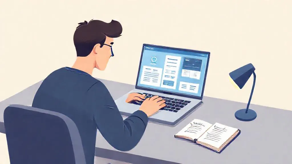 A graduate using an AI tool to help tailor a job application on their laptop