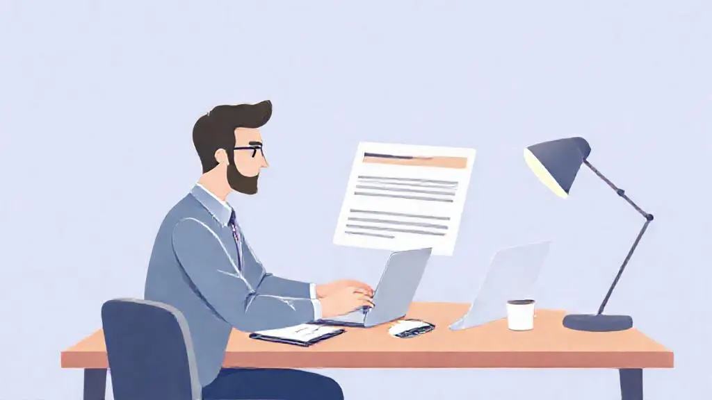 Small business owner editing an AI-drafted marketing email on a laptop