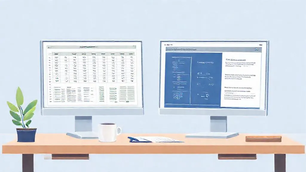 Accountant using generative AI to draft a month-end variance explanation while reviewing a spreadsheet.