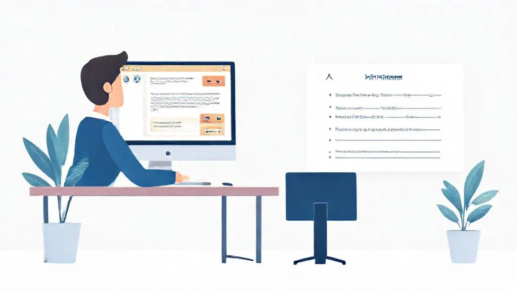 Customer service agent using AI to summarise a support ticket on a dual-monitor setup.