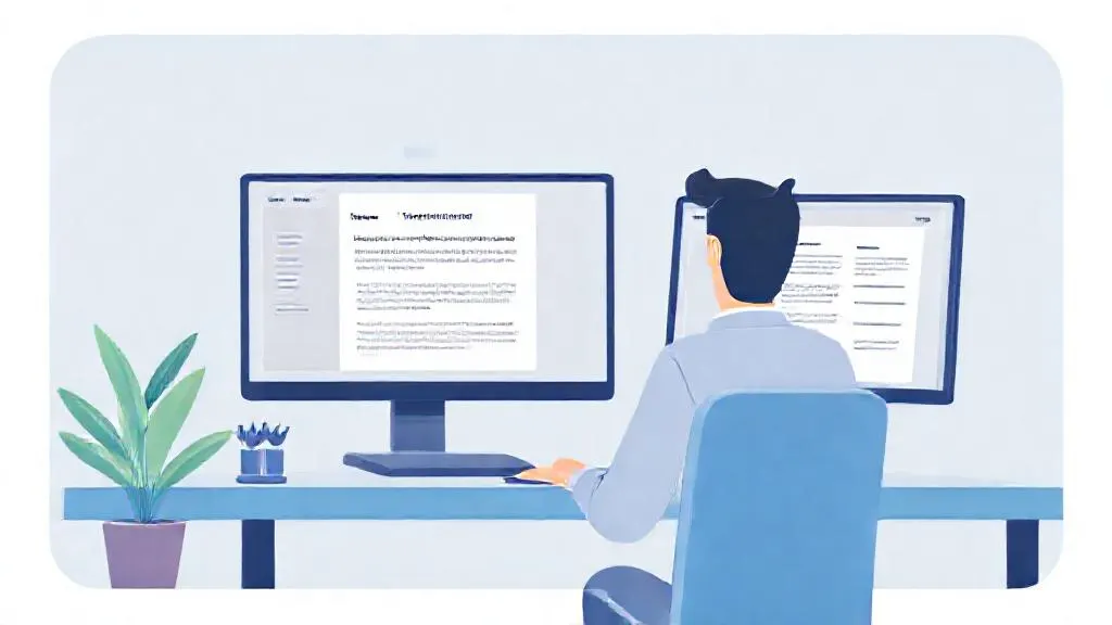 Customer success manager reviewing an AI-drafted account summary before a quarterly business review