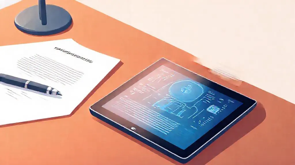Tablet displaying a client brief and an AI drafting tool side by side