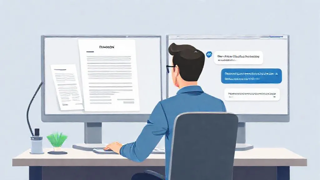 Procurement professional using generative AI to draft an RFP