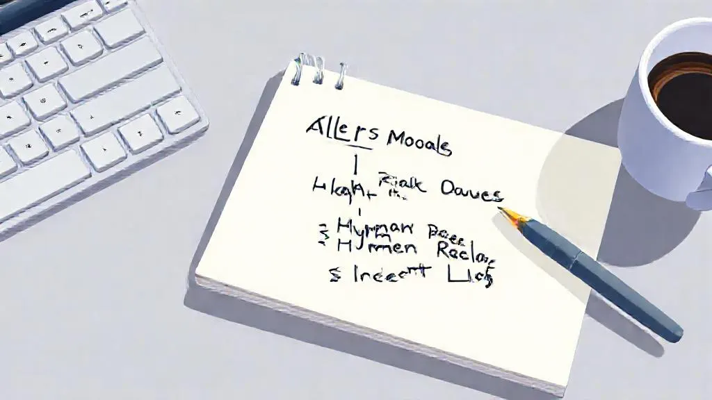 Notepad sketching an ML triage workflow for security alerts