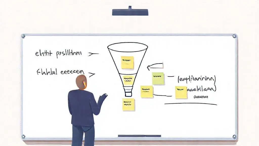 Whiteboard sketch of a freelancer's machine learning project workflow