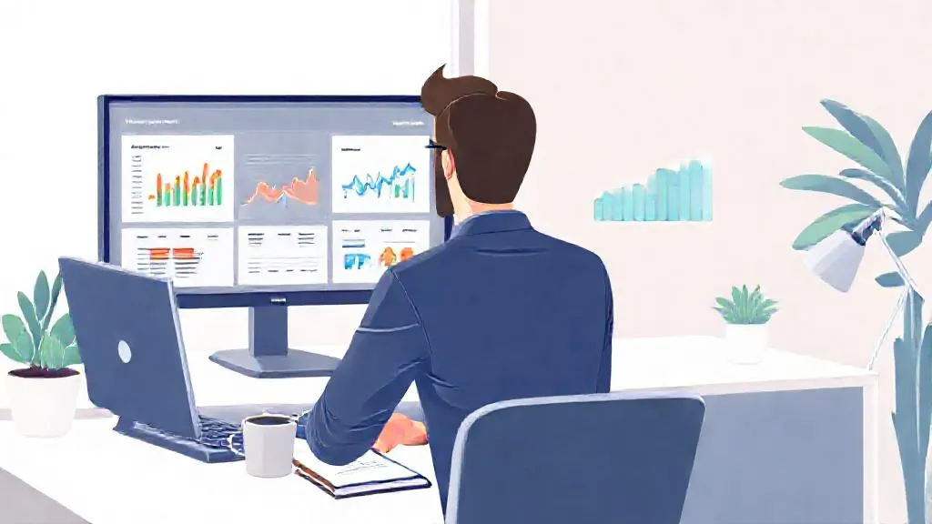 HR professional reviewing workforce analytics on a screen